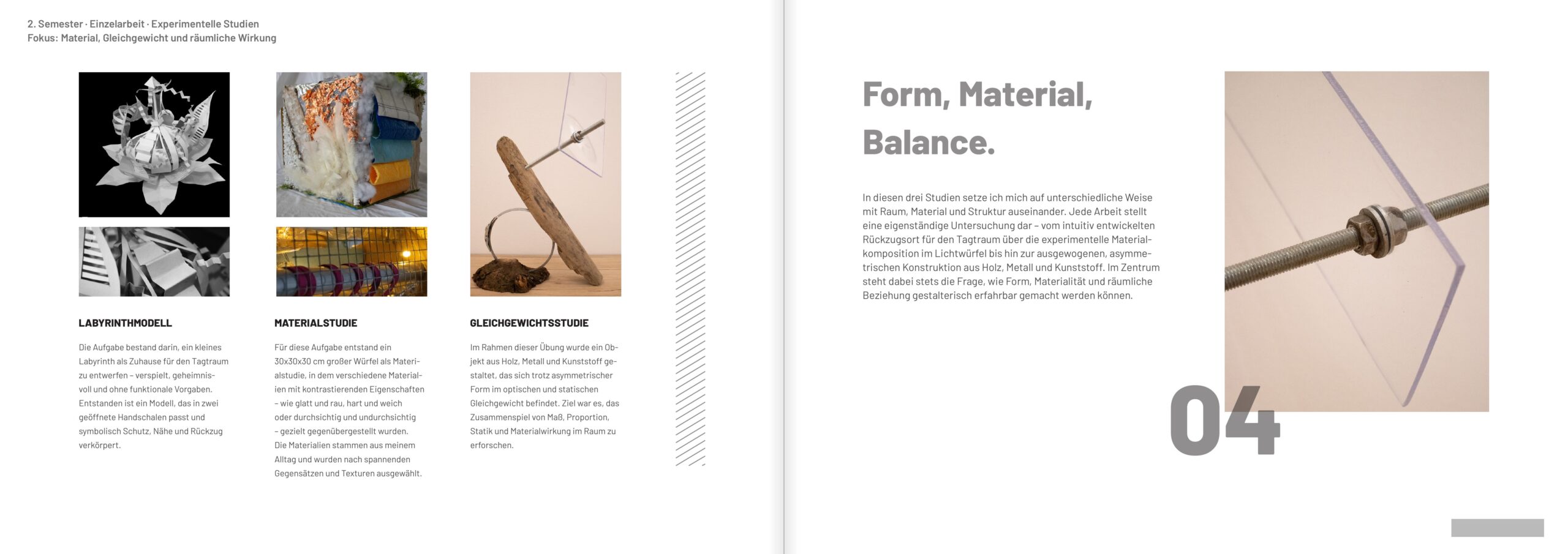 Form, Material, Balance.