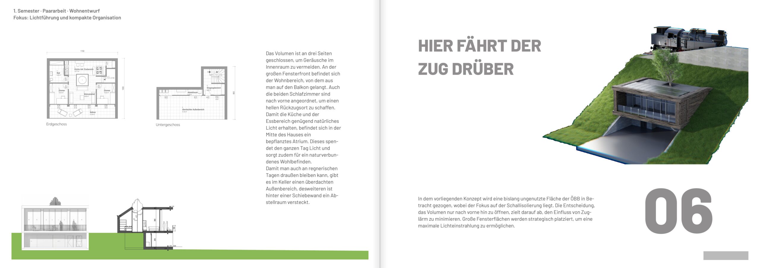 Hier fährt der Zug drüber